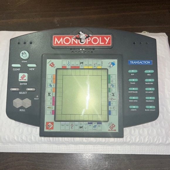 Hasbro 1997 Electronic Talking Monopoly Hand Held Board Game Tested & Works - Picture 1 of 2